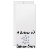 i believe in chinese stars custom rack card