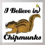 i believe in chipmunks posters