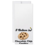 i believe in chocolate chip cookies rack card template