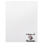 i believe in chocolate custom letterhead