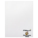 i believe in chocolate milk personalized letterhead
