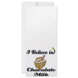 i believe in chocolate milk rack cards