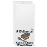 i believe in chocolate pudding rack cards