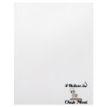 i believe in chop meat personalized letterhead