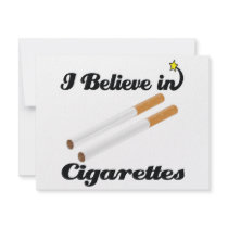 i believe in cigarettes personalized announcement