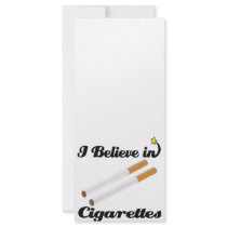 i believe in cigarettes personalized rack card