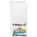i believe in circus rack card design