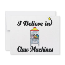 i believe in claw machines personalized announcement