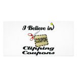i believe in clipping coupons photo card