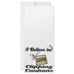 i believe in clipping coupons rack cards