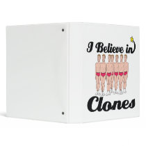 i believe in clones 3 ring binder