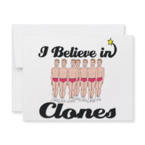 i believe in clones personalized announcement