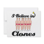 i believe in clones personalized announcement