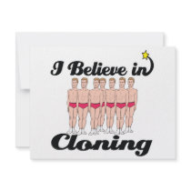 i believe in cloning personalized announcement