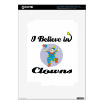 i believe in clowns decal for iPad 3