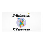 i believe in clowns photo card template