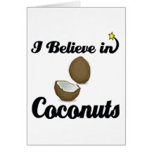 i believe in coconuts card