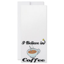 i believe in coffee rack card
