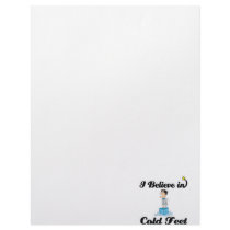 i believe in cold feet custom letterhead