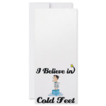 i believe in cold feet rack card template