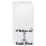i believe in cold feet rack cards