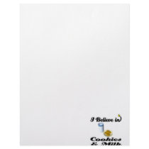 i believe in cookies and milk letterhead template