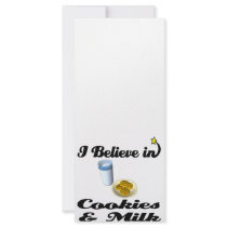 i believe in cookies and milk rack card design