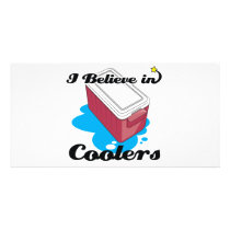 i believe in coolers photo card