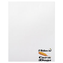 i believe in corn dogs custom letterhead