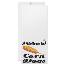 i believe in corn dogs custom rack card