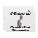 i believe in crash test dummies custom invitations