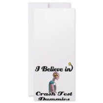 i believe in crash test dummies rack cards