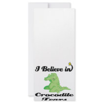 i believe in crocodile tears rack card