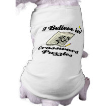 i believe in crossword puzzles pet clothing