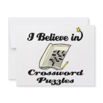 i believe in crossword puzzles personalized invite