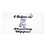 i believe in dancing hippos photo card