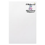 i believe in dancing hippos stationery paper