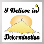 i believe in determination poster