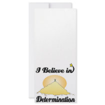 i believe in determination custom rack cards