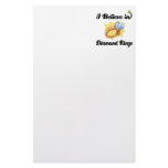 i believe in diamond rings stationery