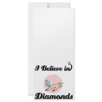 i believe in diamonds rack card