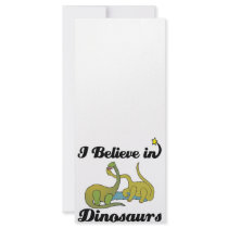 i believe in dinosaurs customized rack card