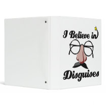 i believe in disguises vinyl binders