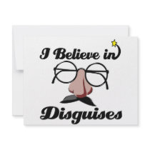 i believe in disguises invite