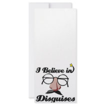 i believe in disguises rack cards