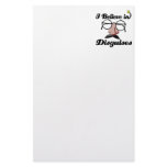 i believe in disguises stationery paper