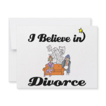 i believe in divorce custom announcement