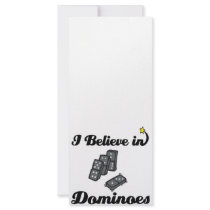 i believe in dominoes customized rack card
