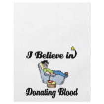 i believe in donating blood custom flyer