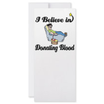 i believe in donating blood rack cards